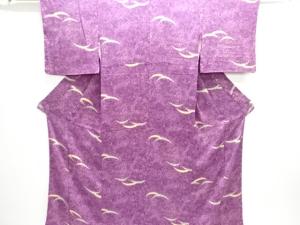 大正ロマン　錦紗雪芝模様着物